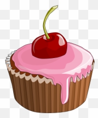 Clip Art Dessert Cake Clipart - Cup Cake Cartoon Png,Cake Clipart Png