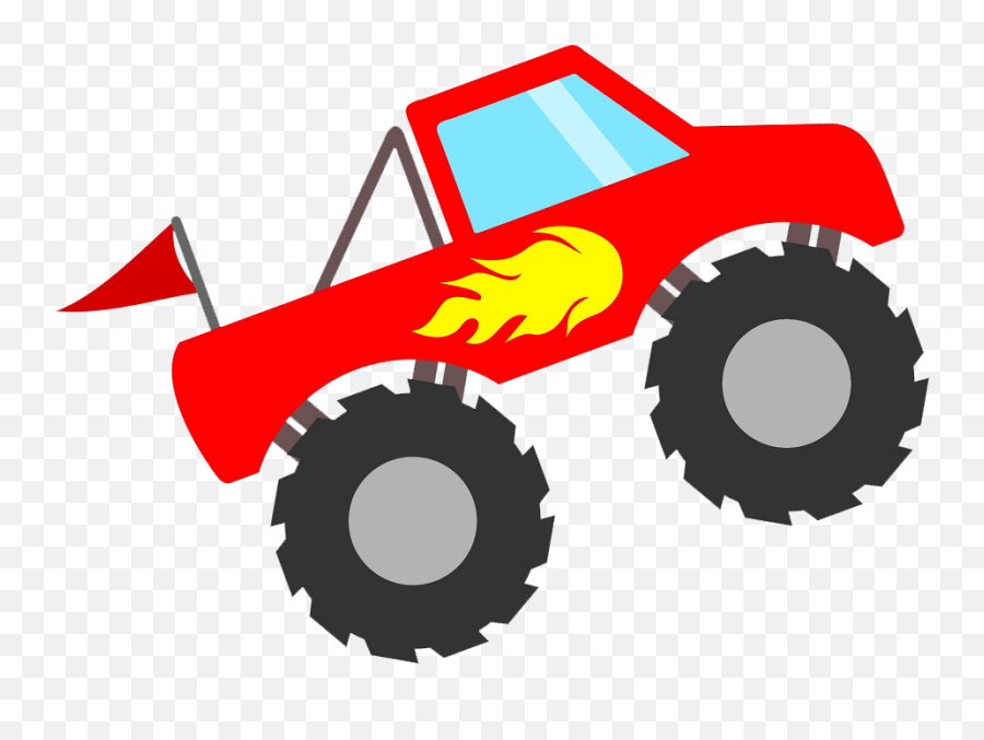 Monster Truck Icon Png Transparent - Clipart World Clipart Monster Truck Svg,Icon Trucks