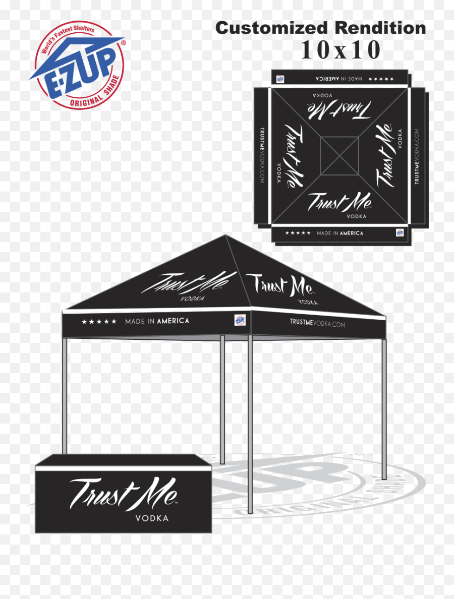 Trust Me Vodka E - Z Up Tent Trust Me Vodka Canopy Png,Vodka Transparent Background