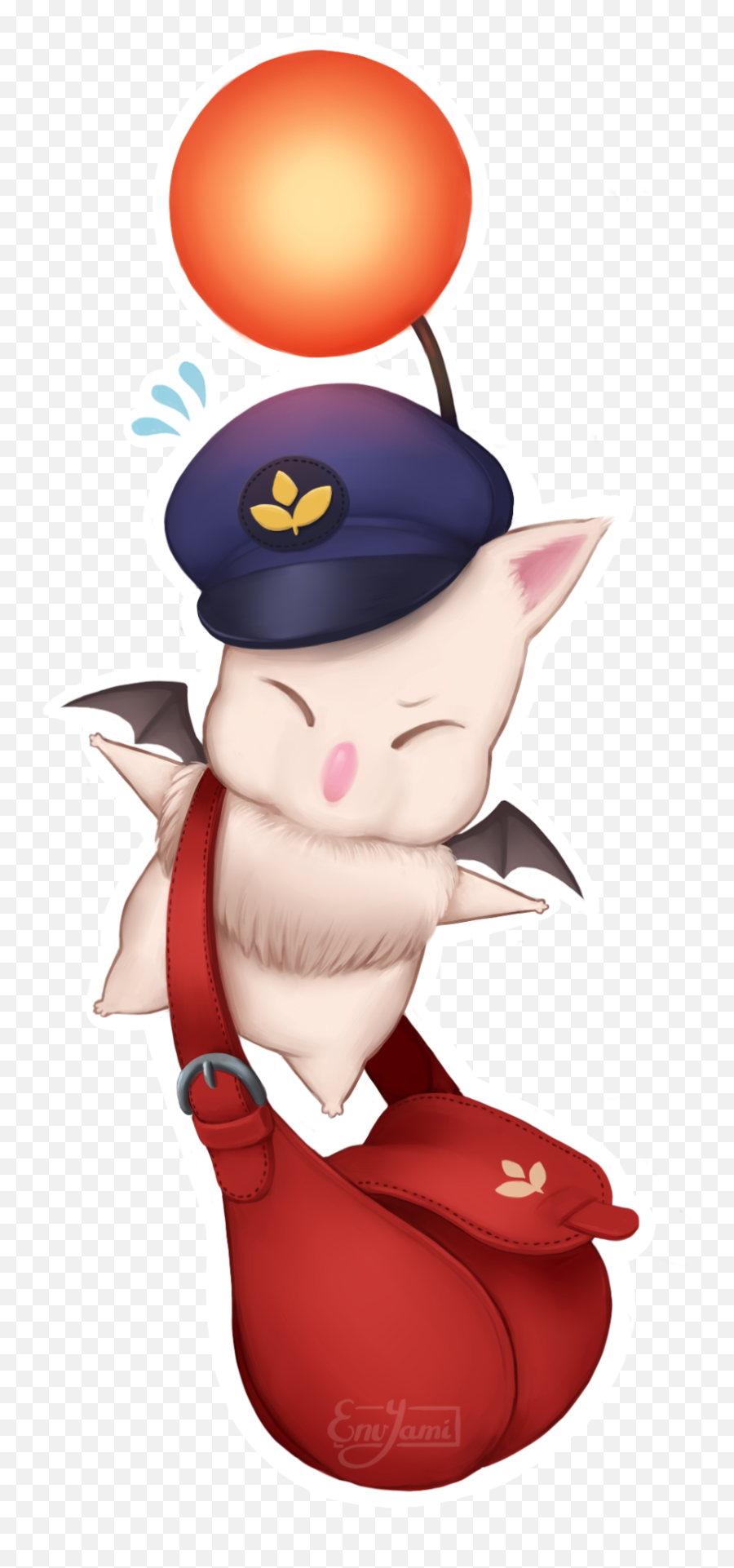 Delivery Moogle From Final Fantasy Xiv - Delivery Moogle Png,Moogle Png