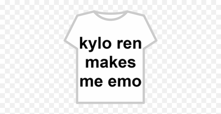 Kylo Ren Makes Me Emo - Roblox Illustration Png,Kylo Ren Transparent