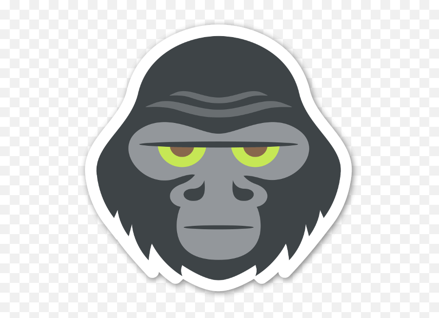Cartoon Gorilla Face Clipart - Gorilla Face Cartoon Png,Gorilla Cartoon Png