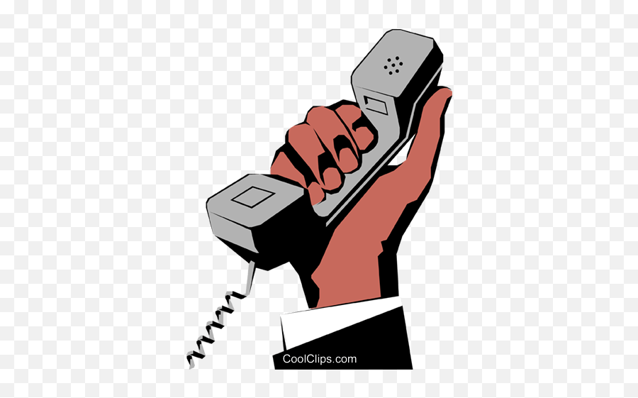Hand Holding Phone Royalty Free Vector - Mão Segurando Telefone Png,Telefone Png