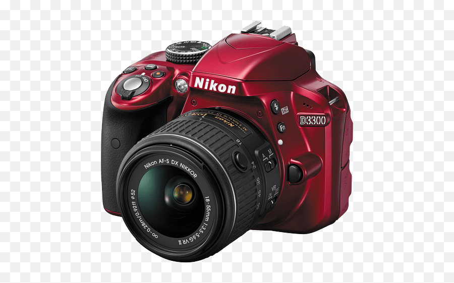 Buy Online Nikon D3300 Dslr Camera With - Nikon Afs 35mm F 1 8g Dx Png,Red Camera Png