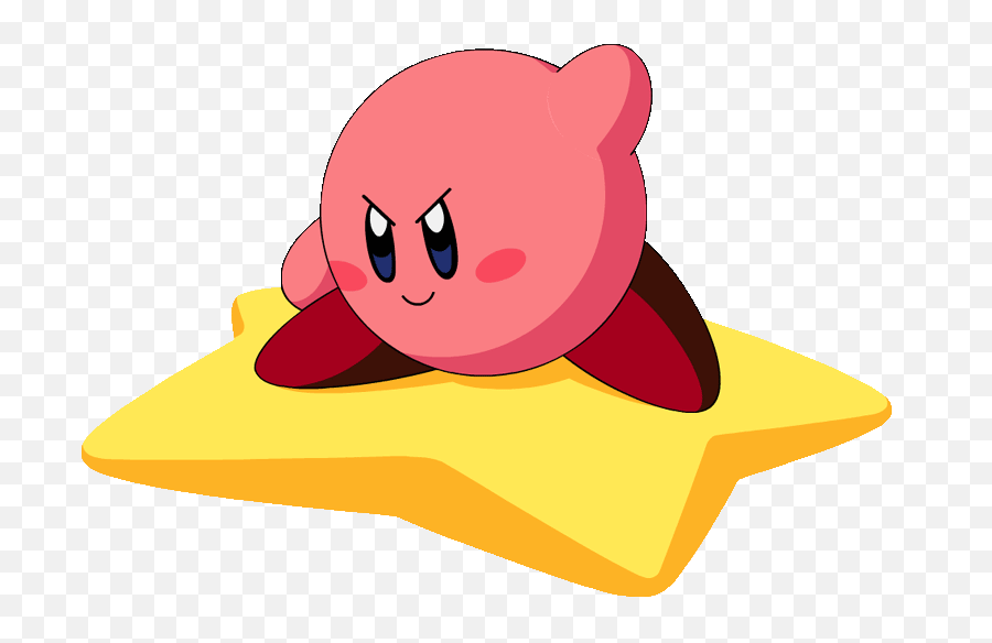 Kirby Riding - Kirby On A Star Png,Kirby Transparent Background