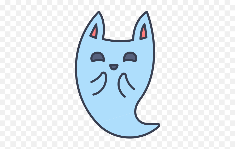 Excited Ghost Free Icon Of Trick Or Treat - Cat Yawns Png,Excited Png