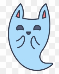 Excited Ghost Free Icon Of Trick Or Treat - Cat Yawns Png,Excited Png