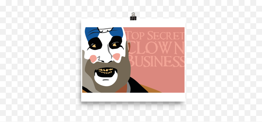Top Secret Clown Business Poster Sold By Wilde Geek Designs - Greeting Card Png,Clown Hair Png