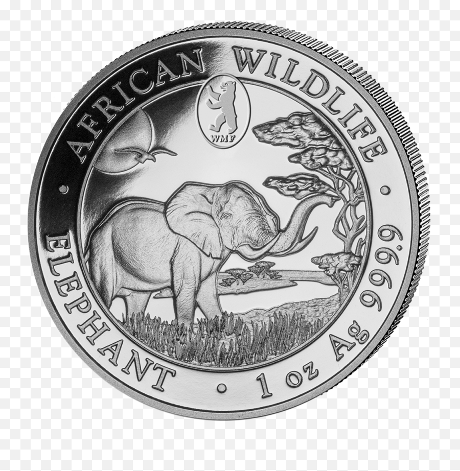 Elephant - 1 Oz Privy Mark Emkcom Elephant Coin Png,Elephants Png