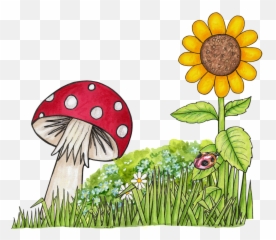 Toadstool Png - Flower And Mushroom Clipart,Toadstool Png