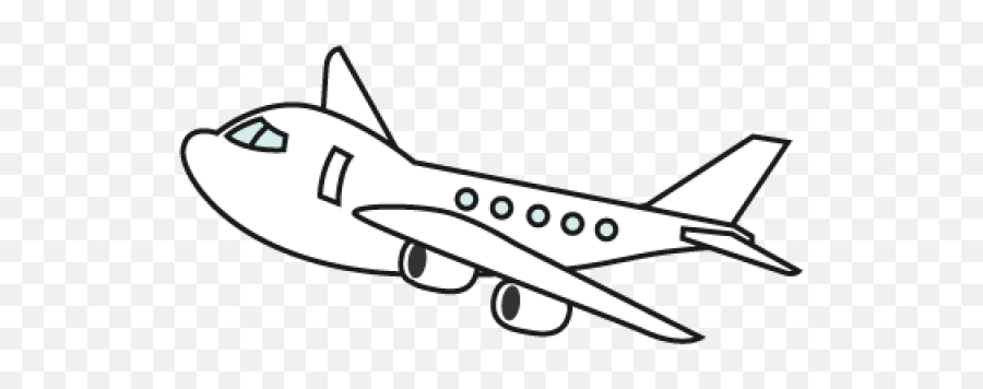 Airplane Clipart Black And White Png Transparent Cartoon - Airplane Clipart Png,Airplane Clipart Png