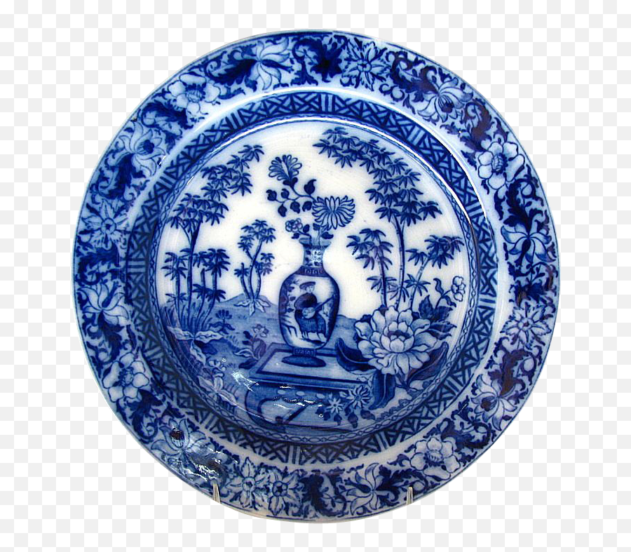 Porcelain U0026 Pottery From Owensantiques - Blue Chinese Plate Png,Chinese Pattern Png