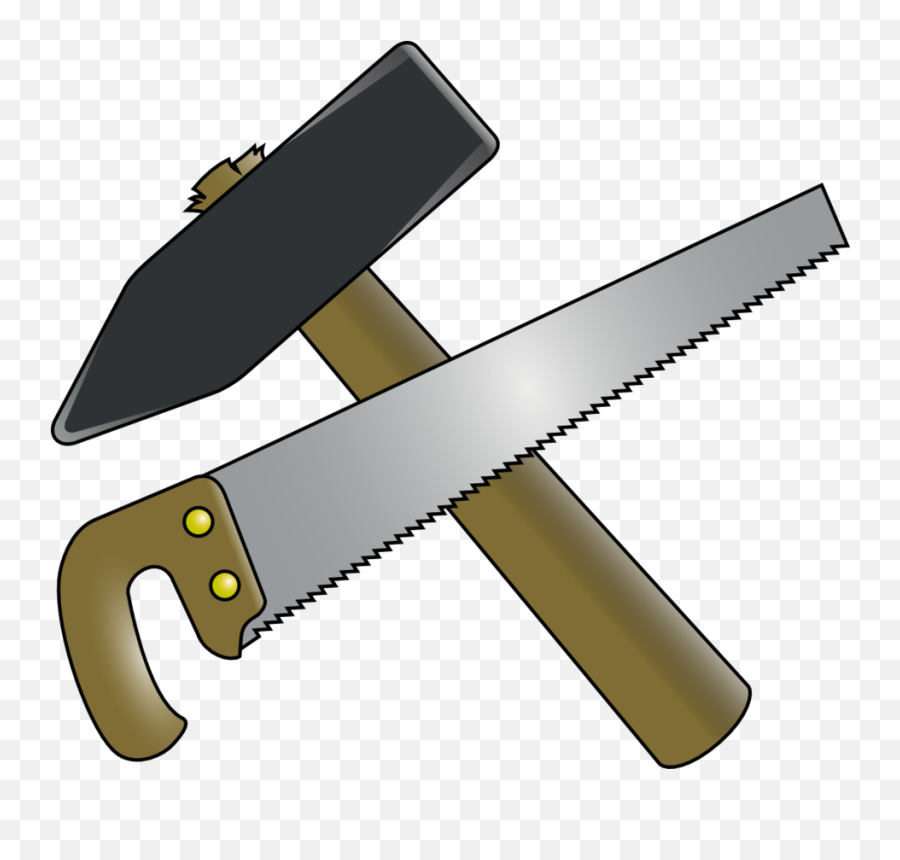 Hammer And Saw Png Transparent - Hammer And Saw Clipart,Saw Png