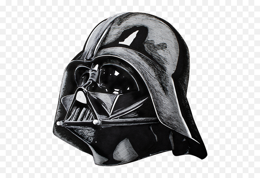 Download Bleed Area May Not Be Visible - Darth Vader Helmet Drawing Png,Darth Vader Helmet Png