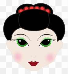 Girl Face Cartoon - Clipart png