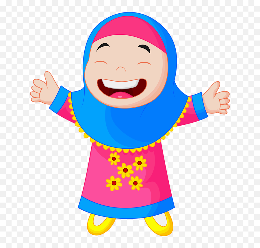 Image Result For Muslimah Cartoon - Muslim Child Cartoon Png,Muslim Png