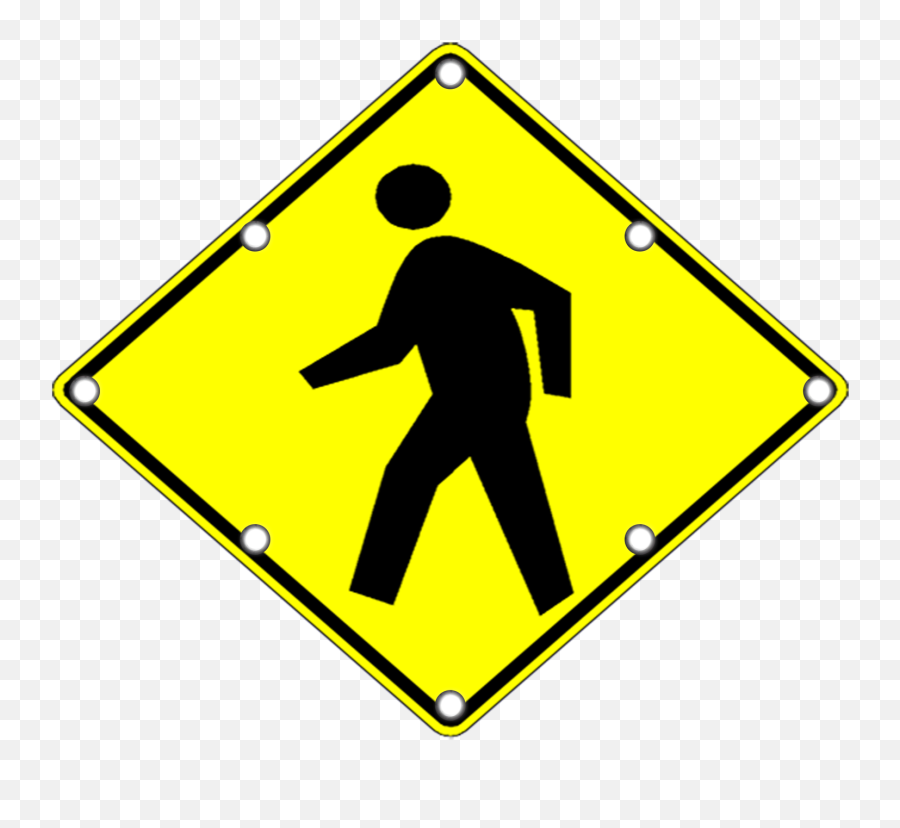 Library Of School Crossing Sign Png Black And White Stock - Traffic Signs Png,Traffic Sign Png