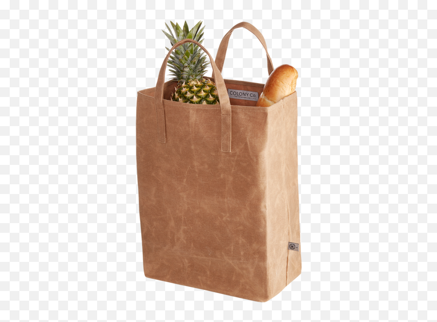 Canvas Grocery Bag - Waxed Canvas Grocery Bag Png,Grocery Bag Png