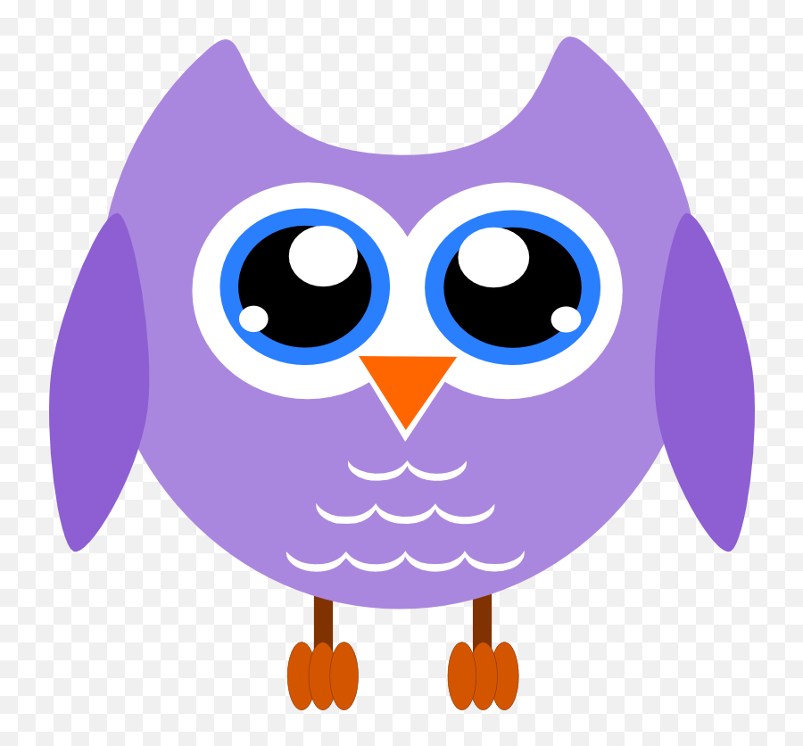 Owls Clipart Purple - Owl Clipart Png,Owl Clipart Png