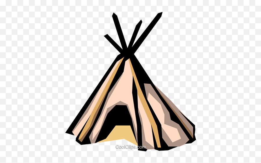 Teepee Royalty Free Vector Clip Art Illustration - Arch0300 Lavvo Clipart Png,Teepee Png