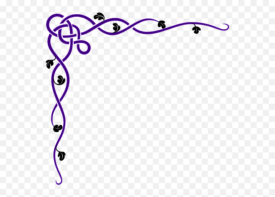 Fancy Border Png - Purple Swirl Border Fancy Borders Designs For Corners Of Pages,Fancy Border Png