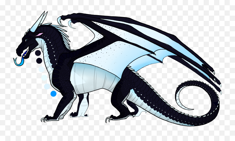 Nightwing Wings Of Fire Moon - Wings Of Fire Nightwing Icewing Hybrid Png,Fire Wings Png