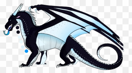 Nightwing Wings Of Fire Moon - Wings Of Fire Nightwing Icewing Hybrid Png,Fire Wings Png