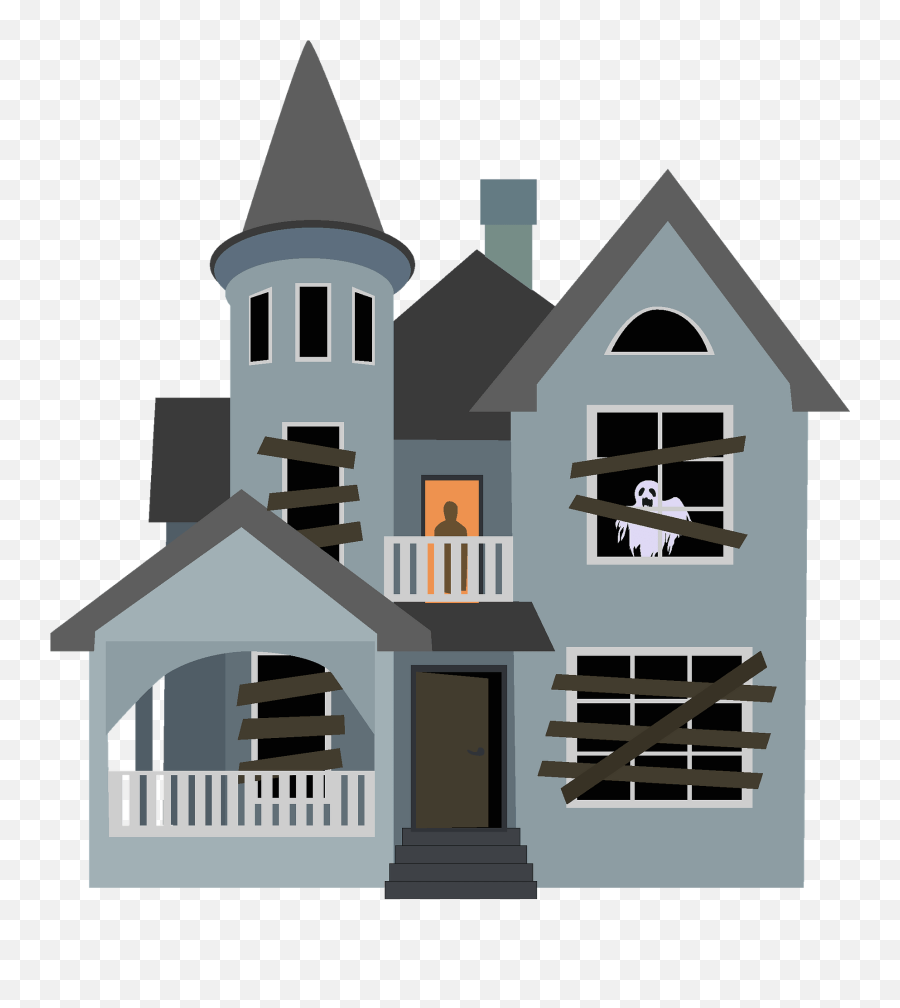 Haunted House Clipart - Halloween House Clip Arts Png,House Clipart Transparent Background