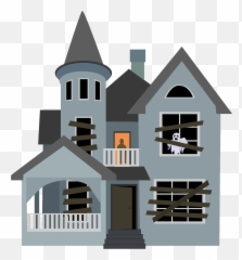 Haunted House Clipart - Halloween Arts png