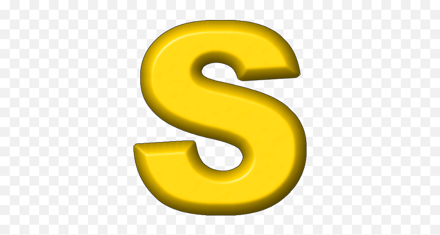Yellow Letter S Png - Yellow Letter S Png,Letter S Png