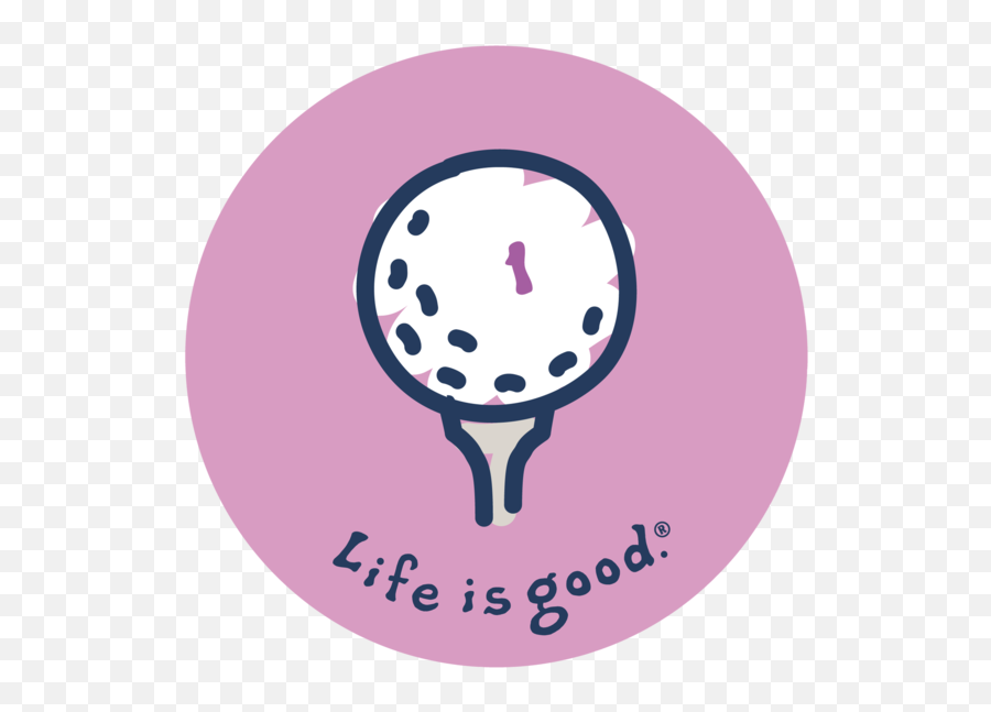 Golf Tee Sticker - Life Is Good Golf Png,Golf Tee Png