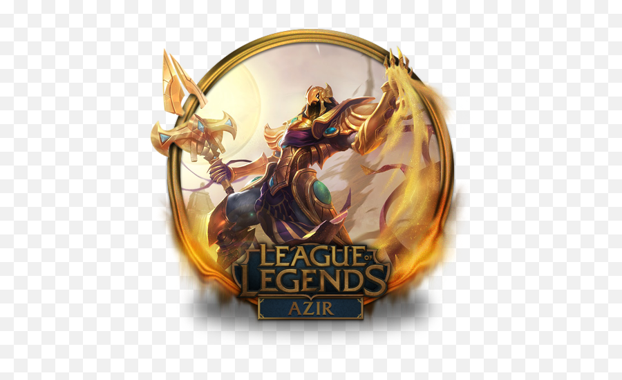 Azir Free Icon Of League Legends Gold Border Icons - League Of Legends Azir Png,League Of Legends Icon Png
