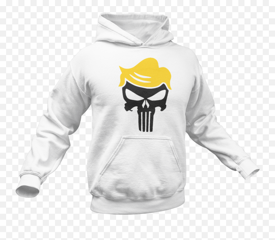Trump Punisher Skull Hoodie - Punisher Skull Png,Trump Punisher Logo