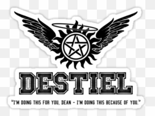 Sticker 375x360 - Castiel png