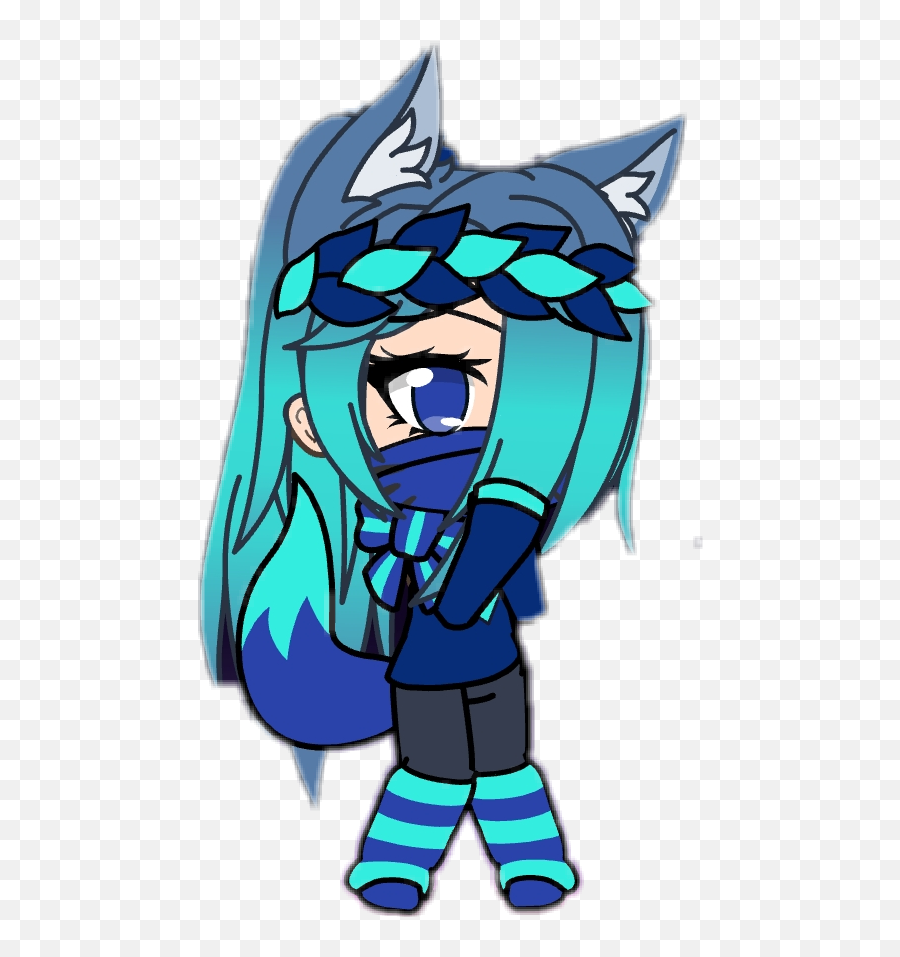 Pin - Alpha Gacha Life Girl Png,Wolf Cartoon Png