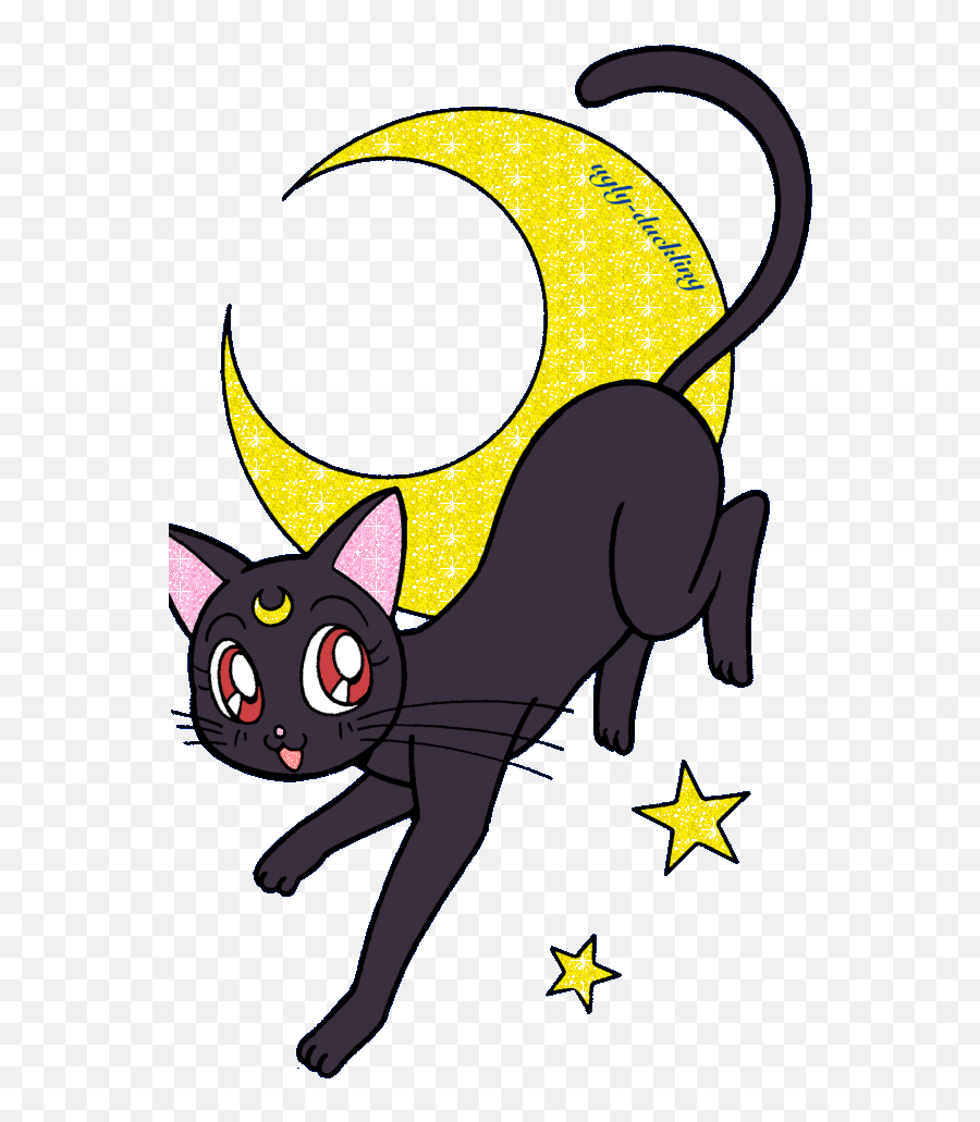 Pin By Xajayra - Black Cat Png,Moon Gif Transparent