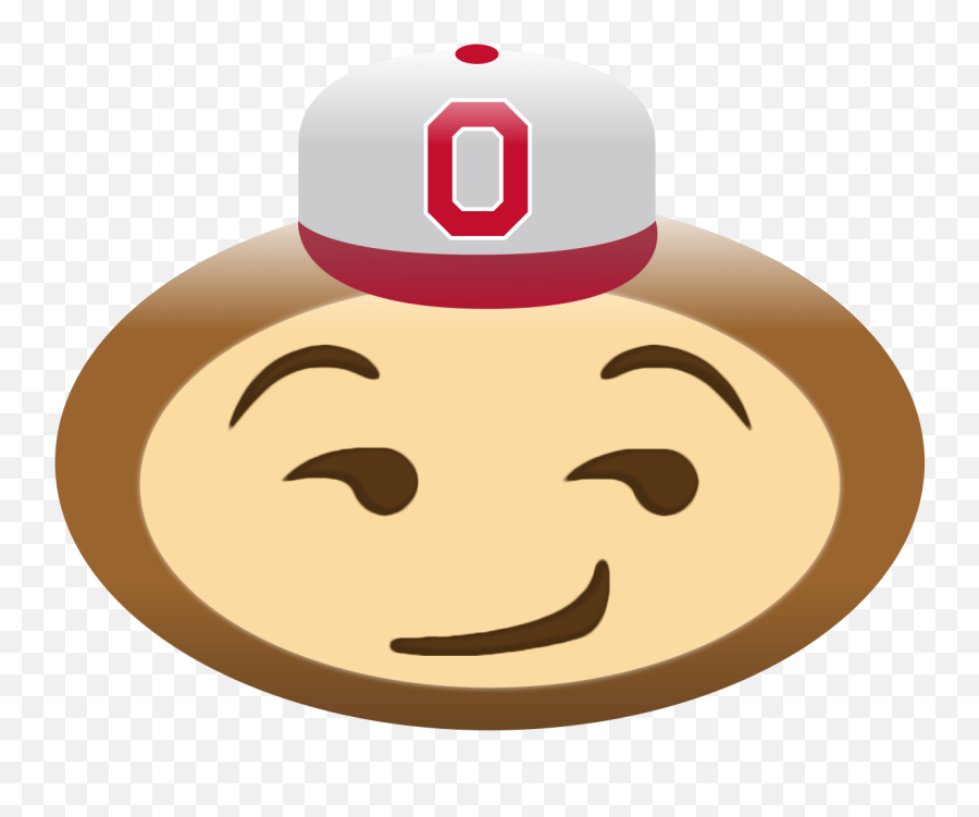 Ohio State Buckeyes Emoji - Ohio State Buckeyes Clipart The Ohio State University Png,Smirk Emoji Transparent