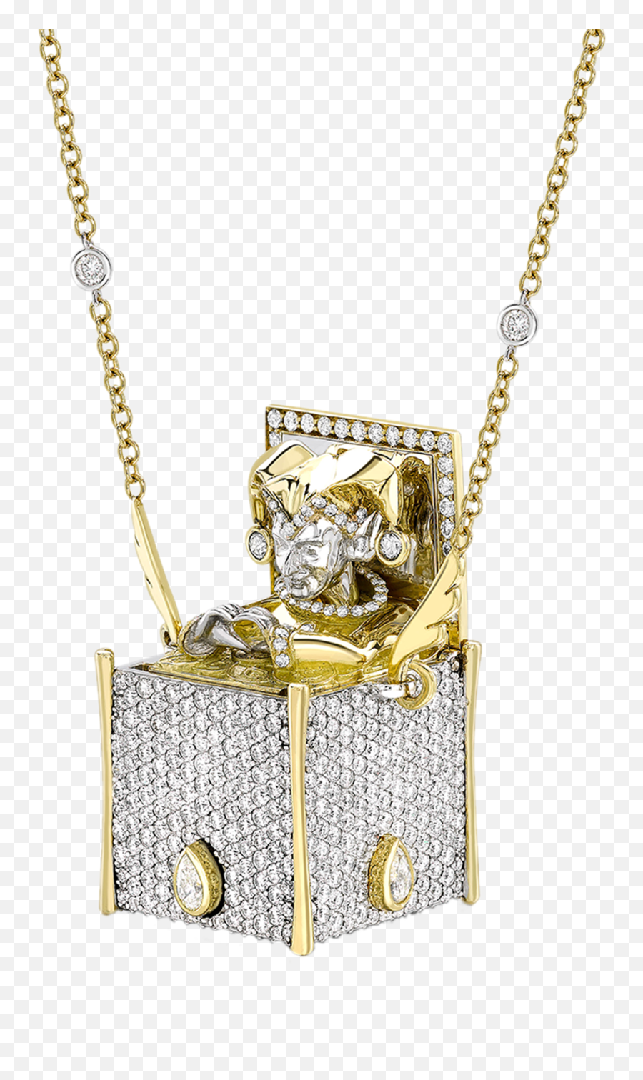 Jack In The Box Necklace Jbr1240 - Sybarite Jewellery Solid Png,Jack In The Box Png