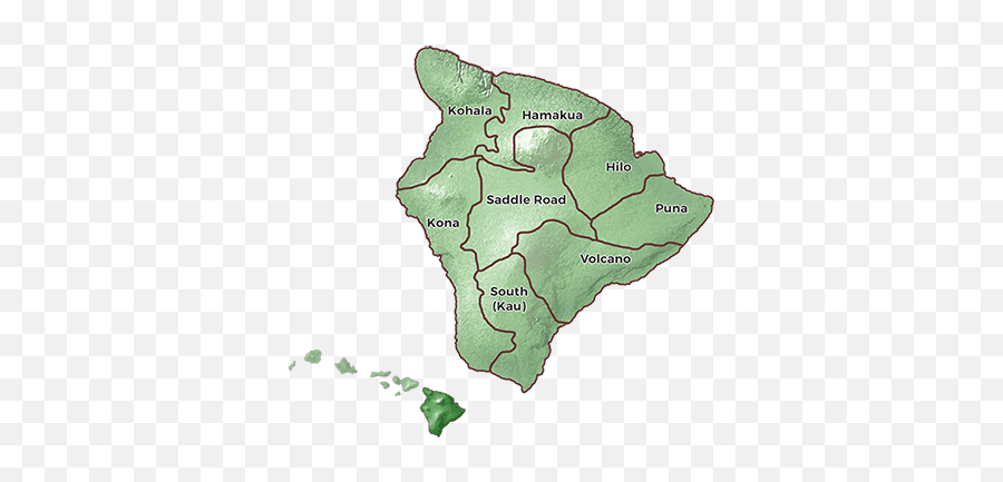 Top Things To - Regions Of Big Island Hawaii Png,Hawaiian Islands Png