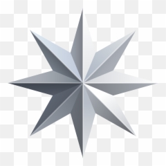 Silver Star Transparent Png Image - Christmas Golden Png