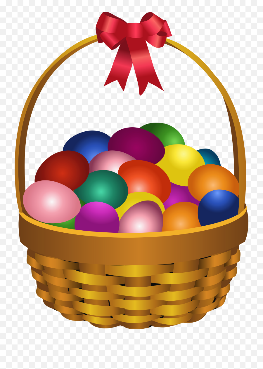 Easter Basket Clip Free Stock - Happy Sham El Naseem Png,Basket Png