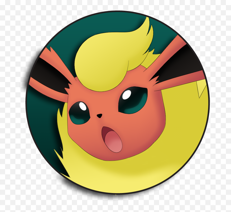 Flareon Pin Back - Pokemon Button Png,Flareon Transparent