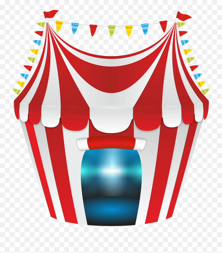 Tent Circus Red - School Fete Poster Template Png,White Stripes Png
