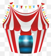 Tent Circus Red - School Fete Poster Template Png,White Stripes Png