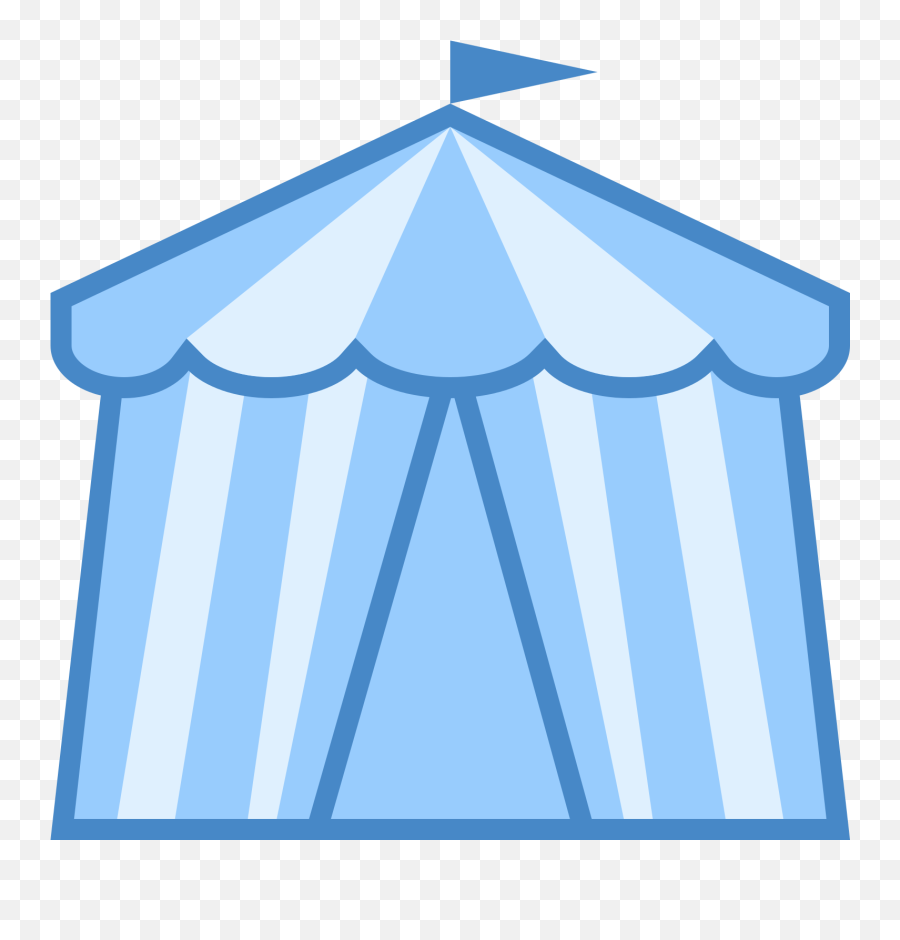 Circus Tent Icon - Clipart Blue Circus Tent Png,Gazebo Icon