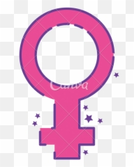 Symbol Gender Female Detailed Style - Canva png