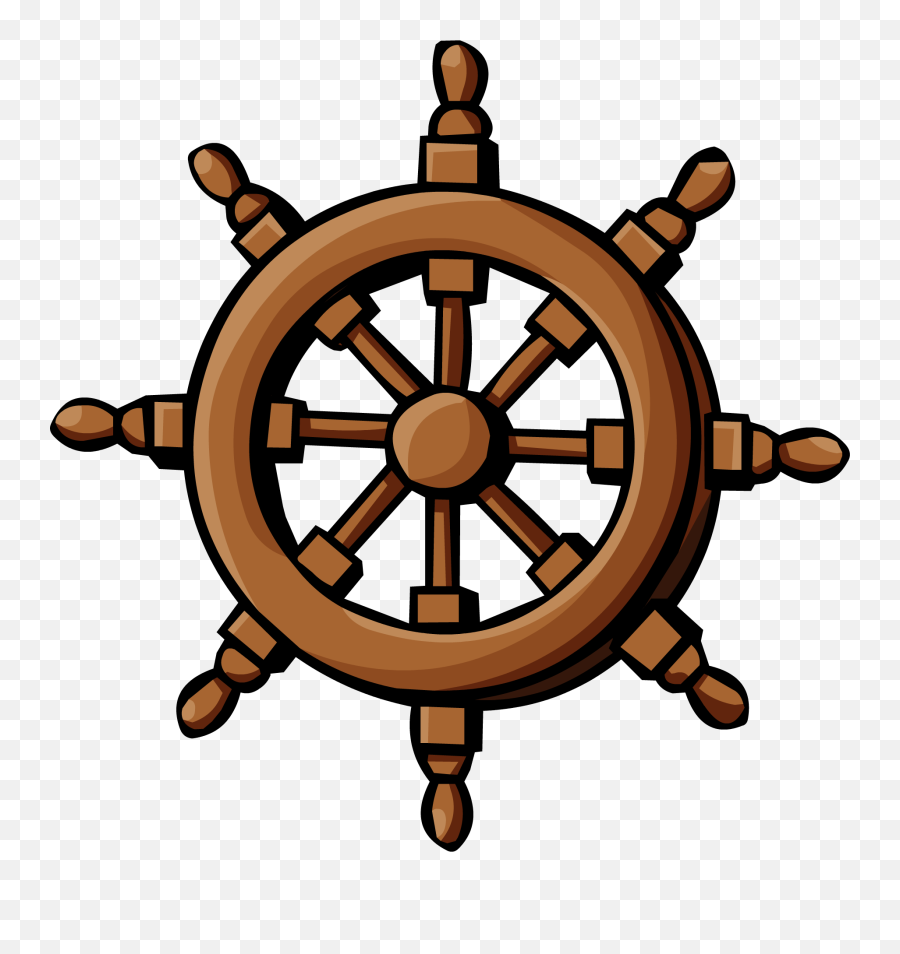 Ship Steering Wheel Png Clipart - Coot Lake,Ship Wheel Png
