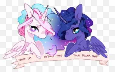 My Art Little Pony Mlp Celestia - Positive png
