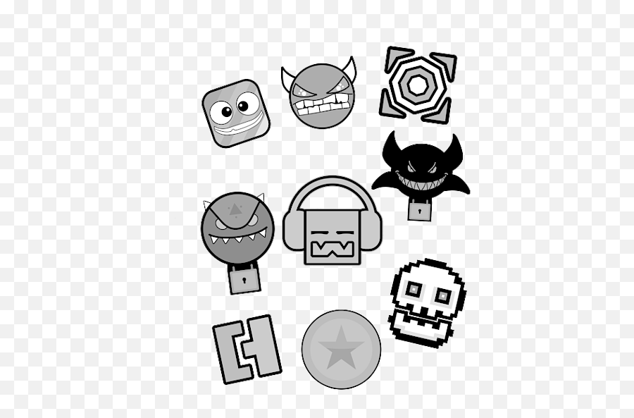 Geometry Dash Puzzle For Sale By Zipa - Geometry Dash Drawing Png,Geometry Dash Shy Guy Icon