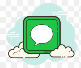 Messages Icon In Cloud Style - Aesthetic App Icons png